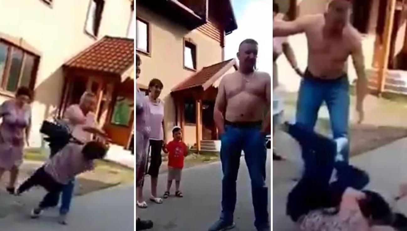 Депутат Степан Смоканич избил женщину в Сколе: видео Депутат Степан Смоканич избил женщину в Сколе: видео