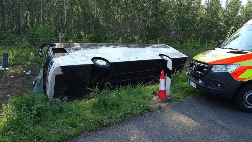 В Угорщині перекинувся автобус з поляками