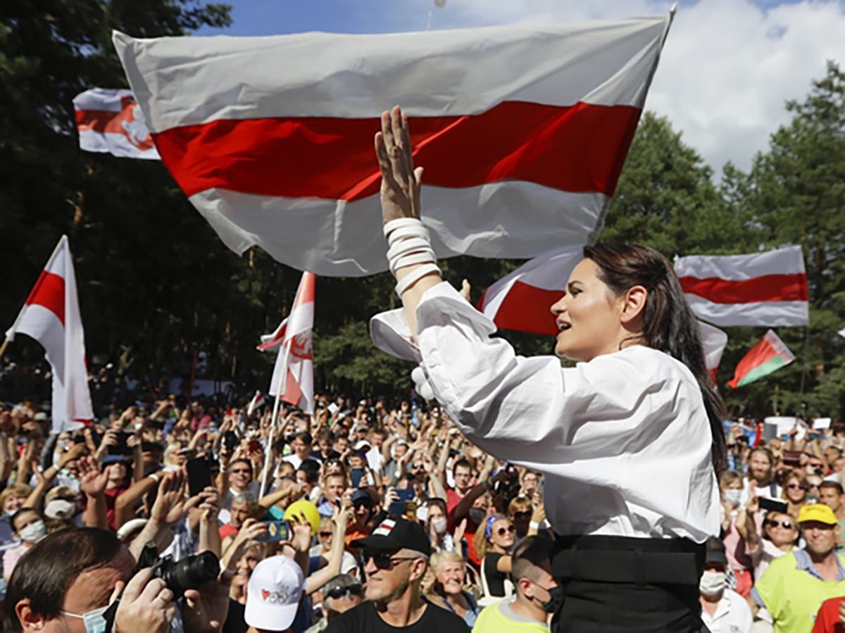 Світлана Тихановська звернулась до білорусів через протести