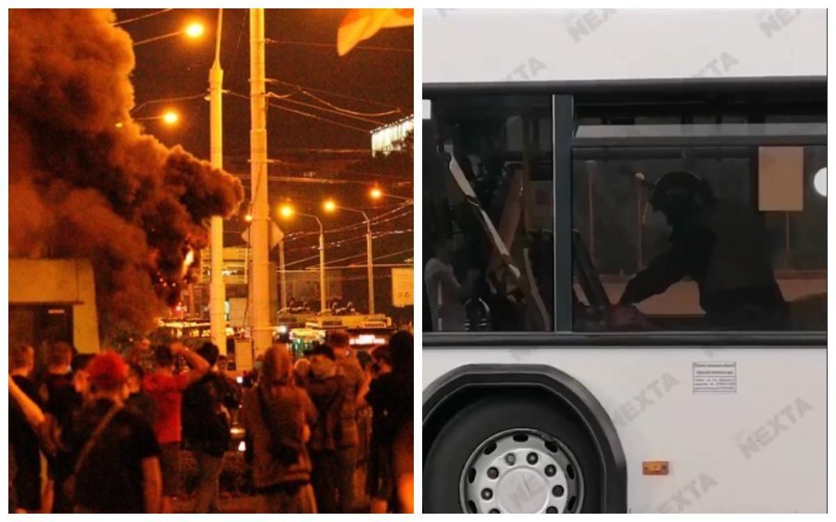 В Минске силовики жестоко избили человека в автобусе: видео