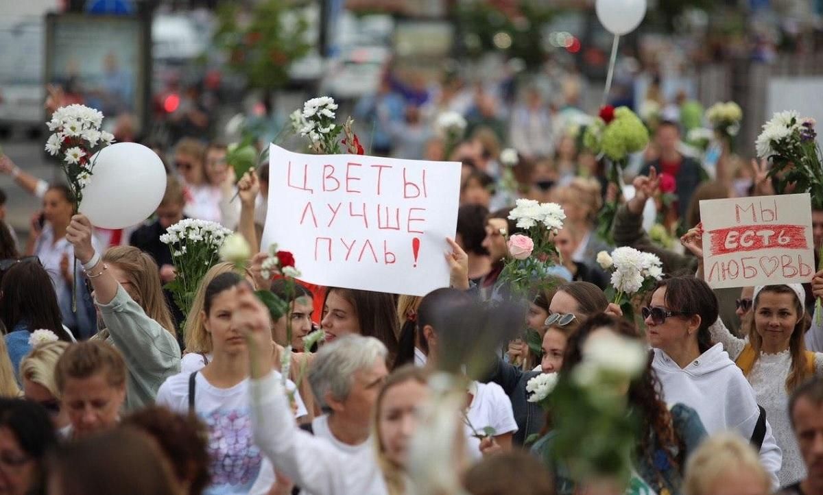 Протесты в Беларуси 13 августа 2020 - фото, видео митинга