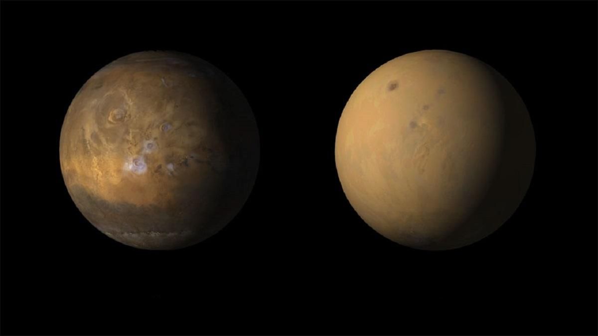 NASA опубликовало серию "космических обоев", снятых с орбиты Марса