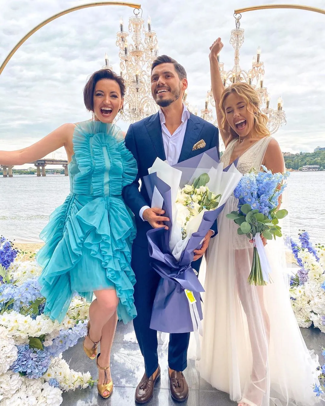 Оля Цибульська в сукні від українського бренду Оля Цибульська в сукні від українського бренду