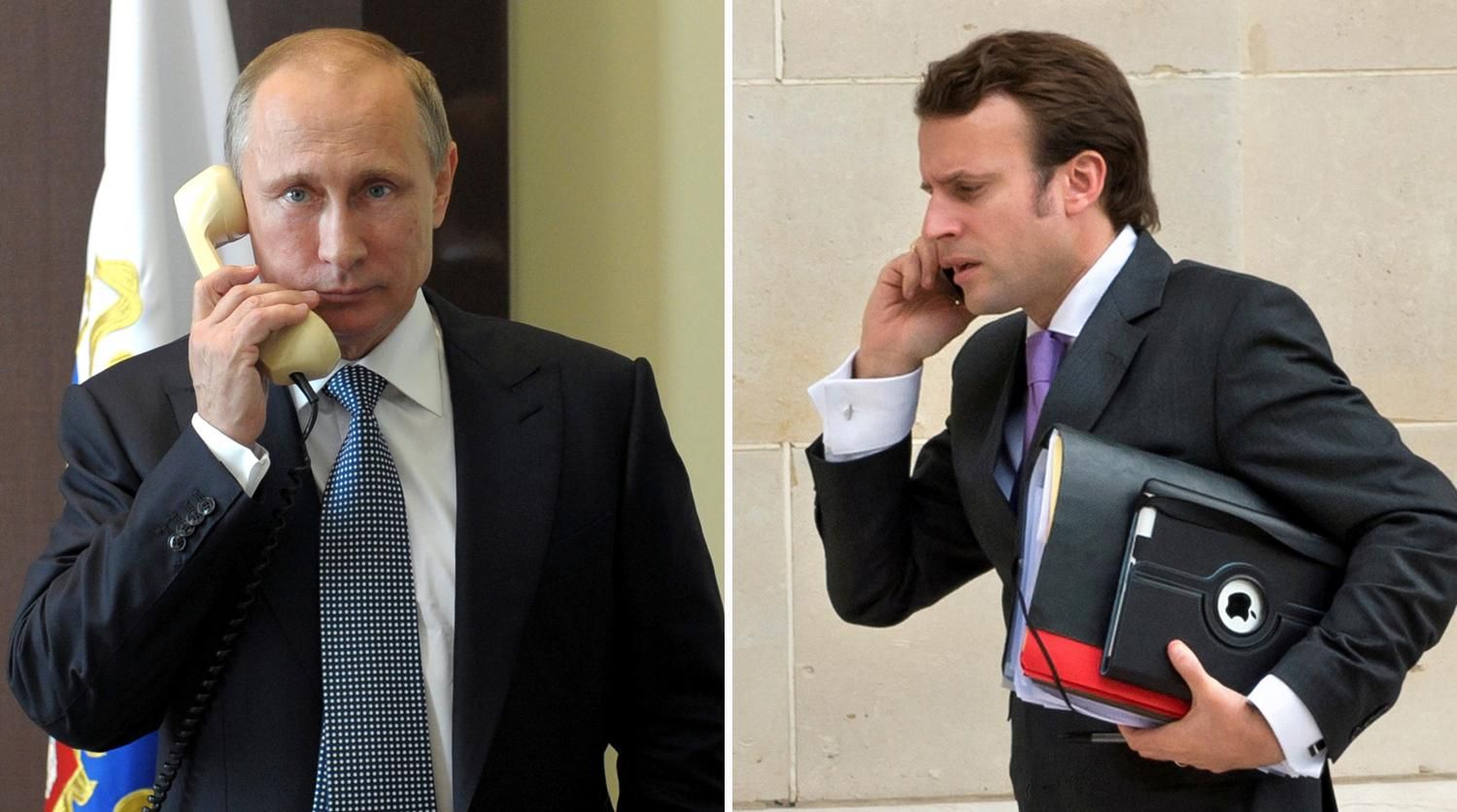 Макрон зателефонував до Путіна: президенти обговорили ситуацію в Білорусі