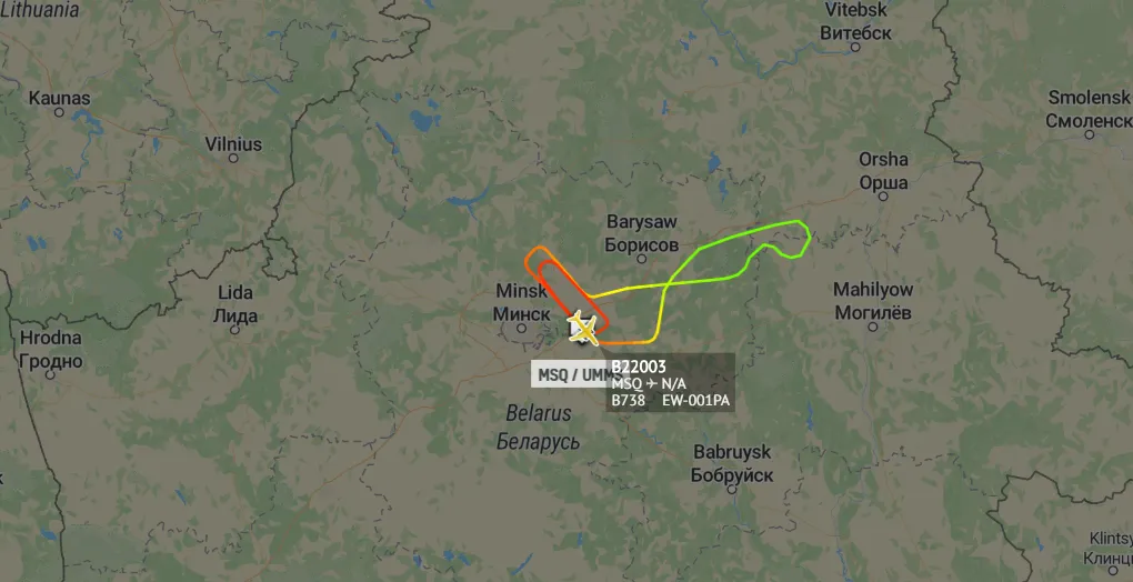 політ літака Лукашенка політ літака Лукашенка