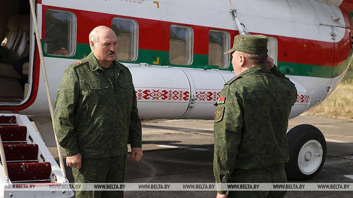 Лукашенко приїхав на військові навчання до кордону з Литвою