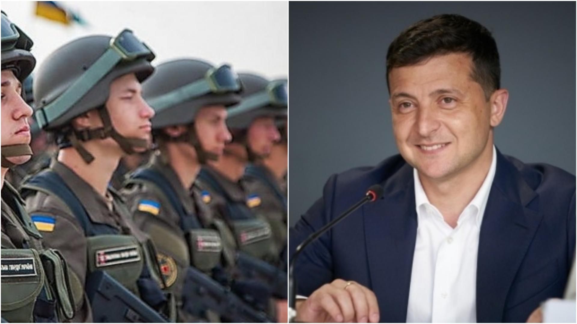 Зеленський присвоїв почесні найменування двом бригадам Нацгвардії Зеленський присвоїв почесні найменування двом бригадам Нацгвардії