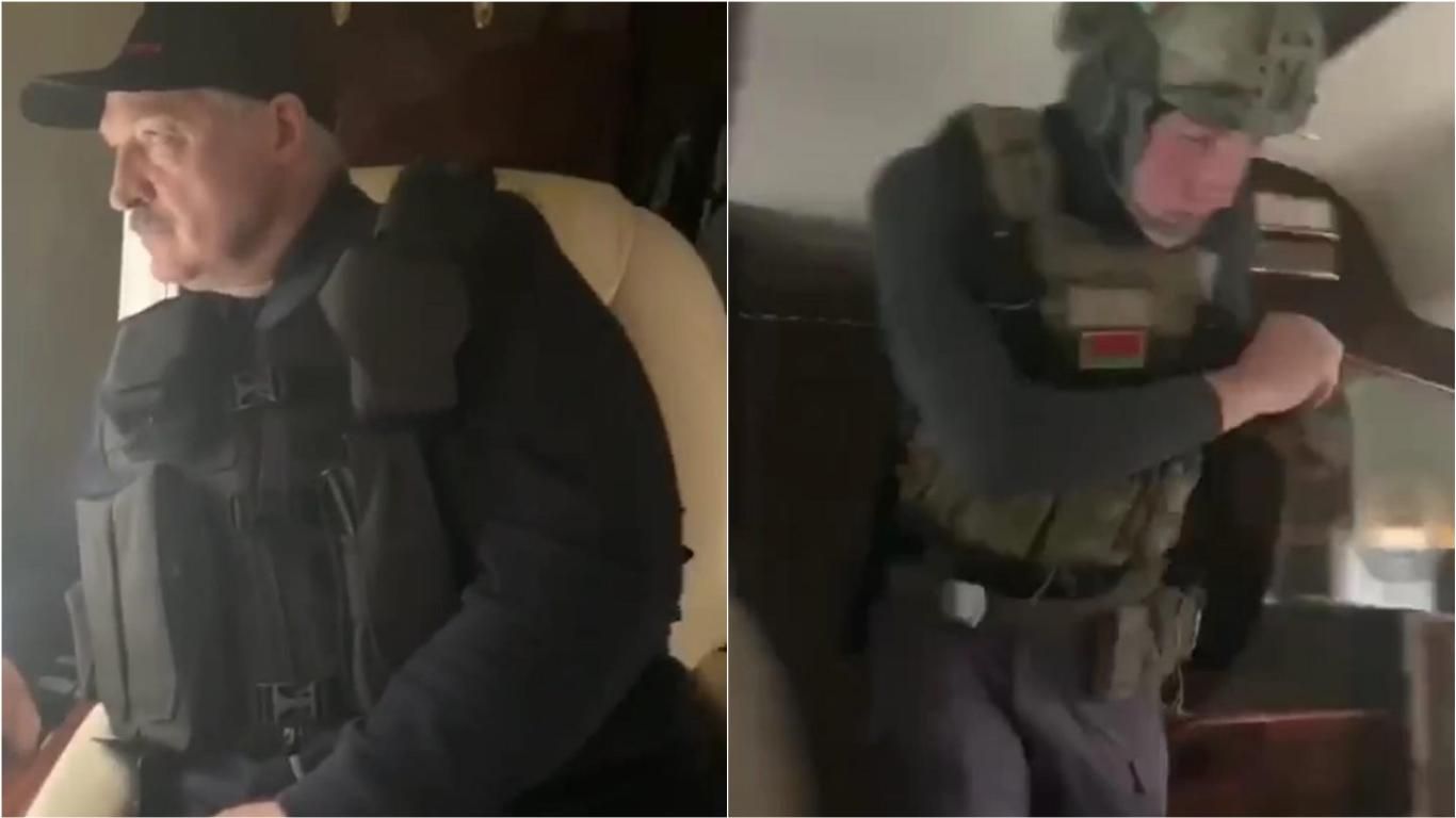 Лукашенко на вертолете искал протестующих в Минске: видео Лукашенко на вертолете искал протестующих в Минске: видео