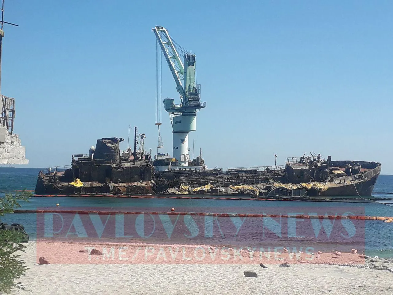 Підняття танкера в Одесі Підняття танкера в Одесі