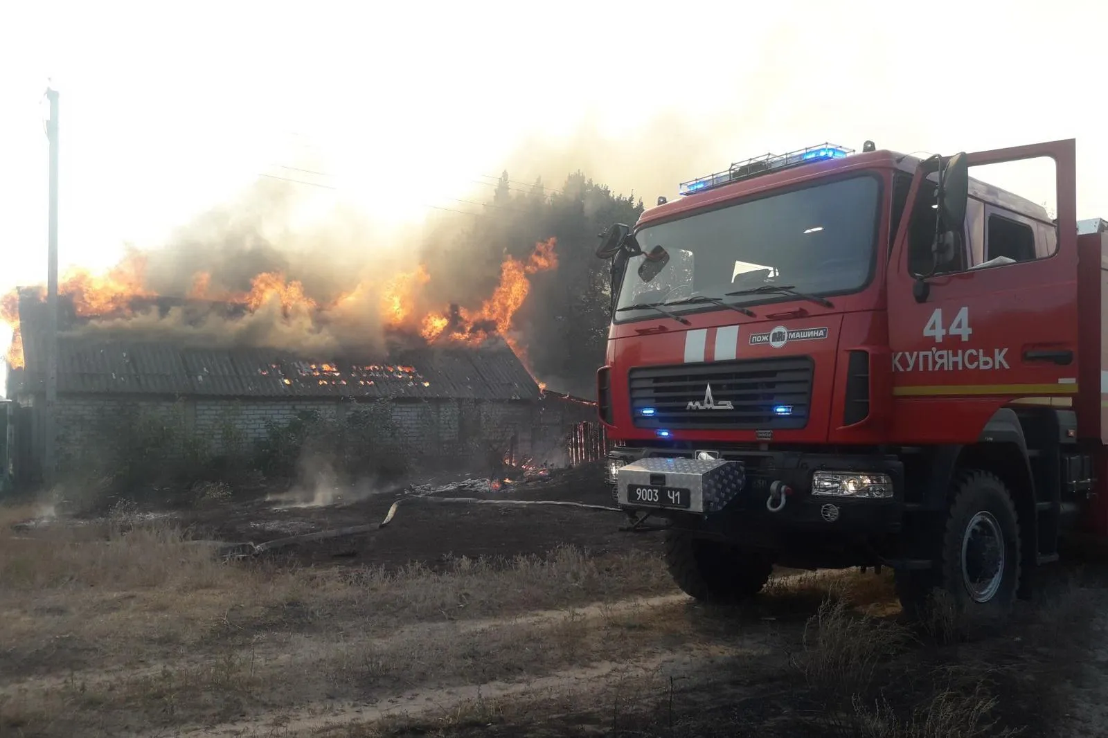 пожежа, село Горобівка