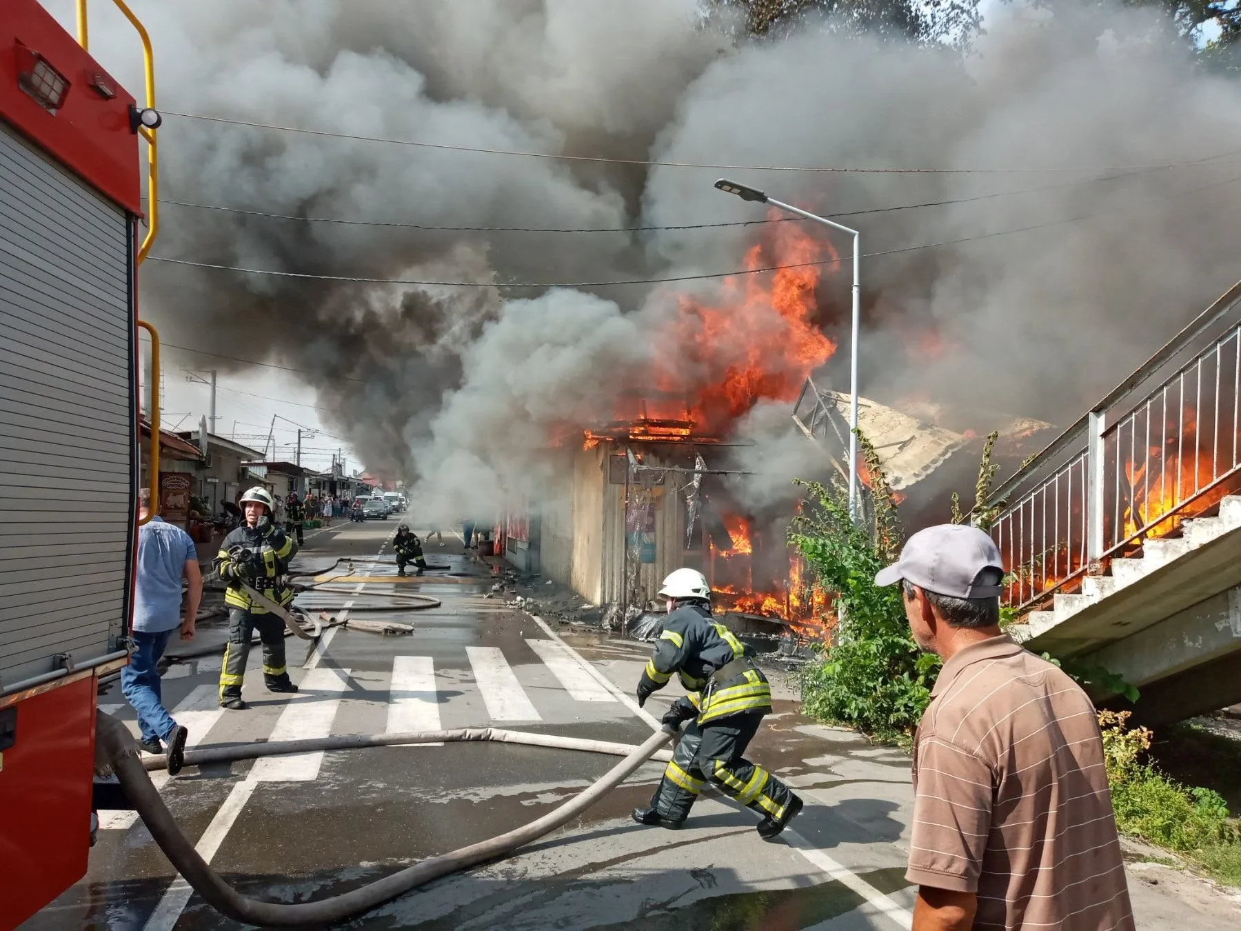 Пожежа трапилася у селищі Коцюбинське