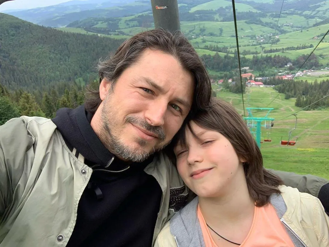 Сергій Притула з сином на відпочинку Сергій Притула з сином на відпочинку