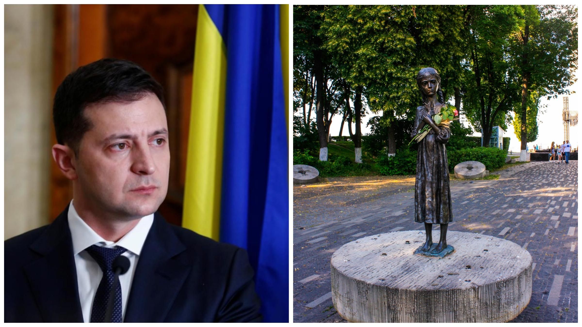 Президент Владимир Зеленский прокомментировал акт надругательства над скульптурой Горькая память детства на территории Национального музея Голодомора-геноцида Президент Владимир Зеленский прокомментировал акт надругательства над скульптурой Горькая память детства на территории Национального музея Голодомора-геноцида
