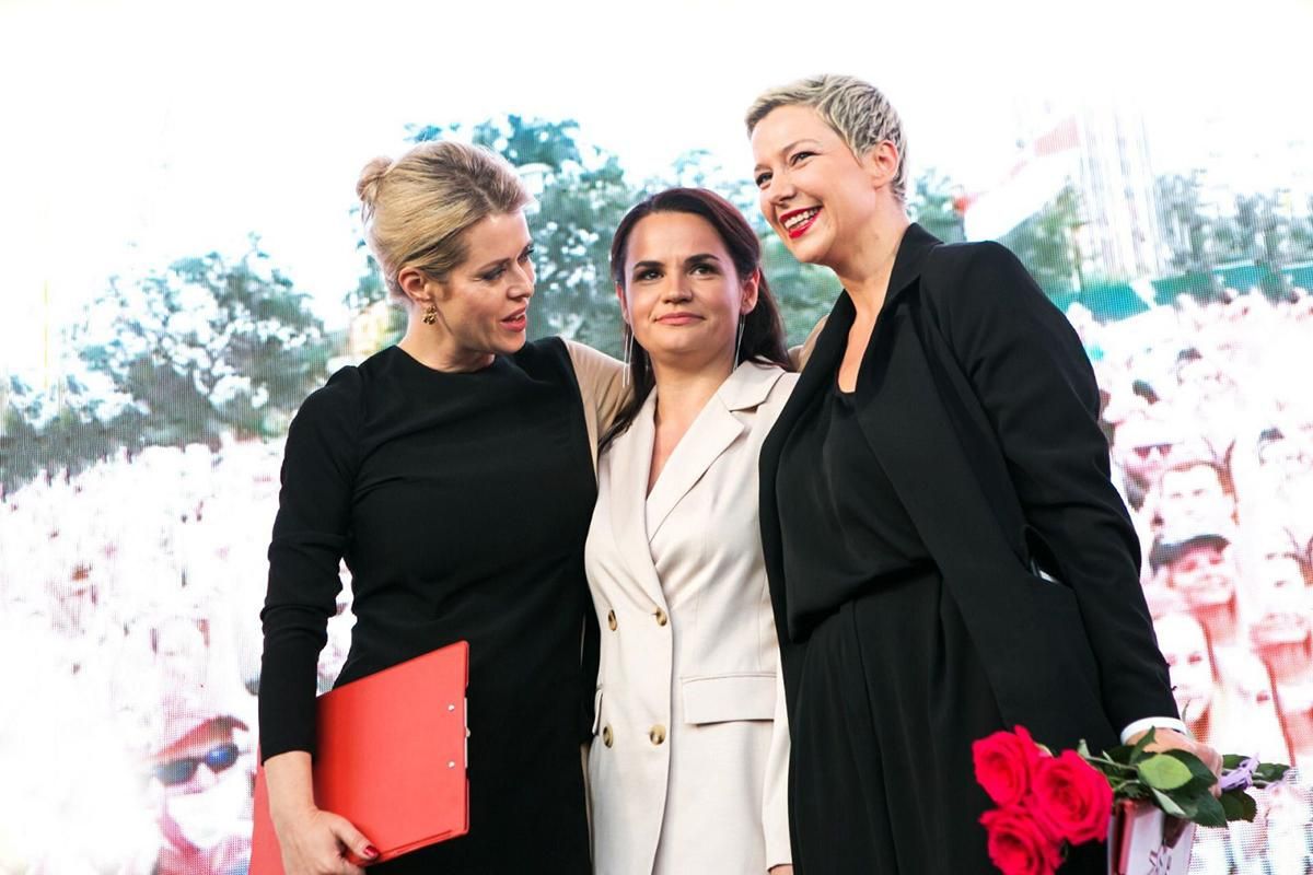 Відважні жінки: Тихановську, Колесникову і Цепкало номінували на премію Сахарова Відважні жінки: Тихановську, Колесникову і Цепкало номінували на премію Сахарова