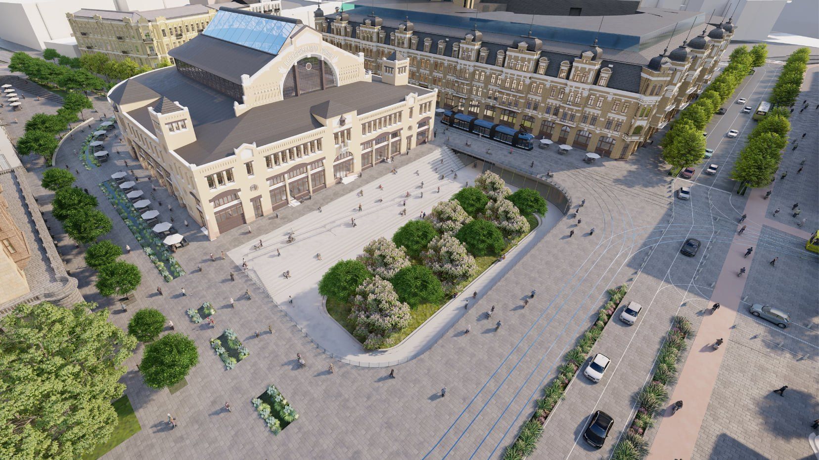 Бессарабскую площадь в Киеве хотят реконструировать: фото масштабного проекта
