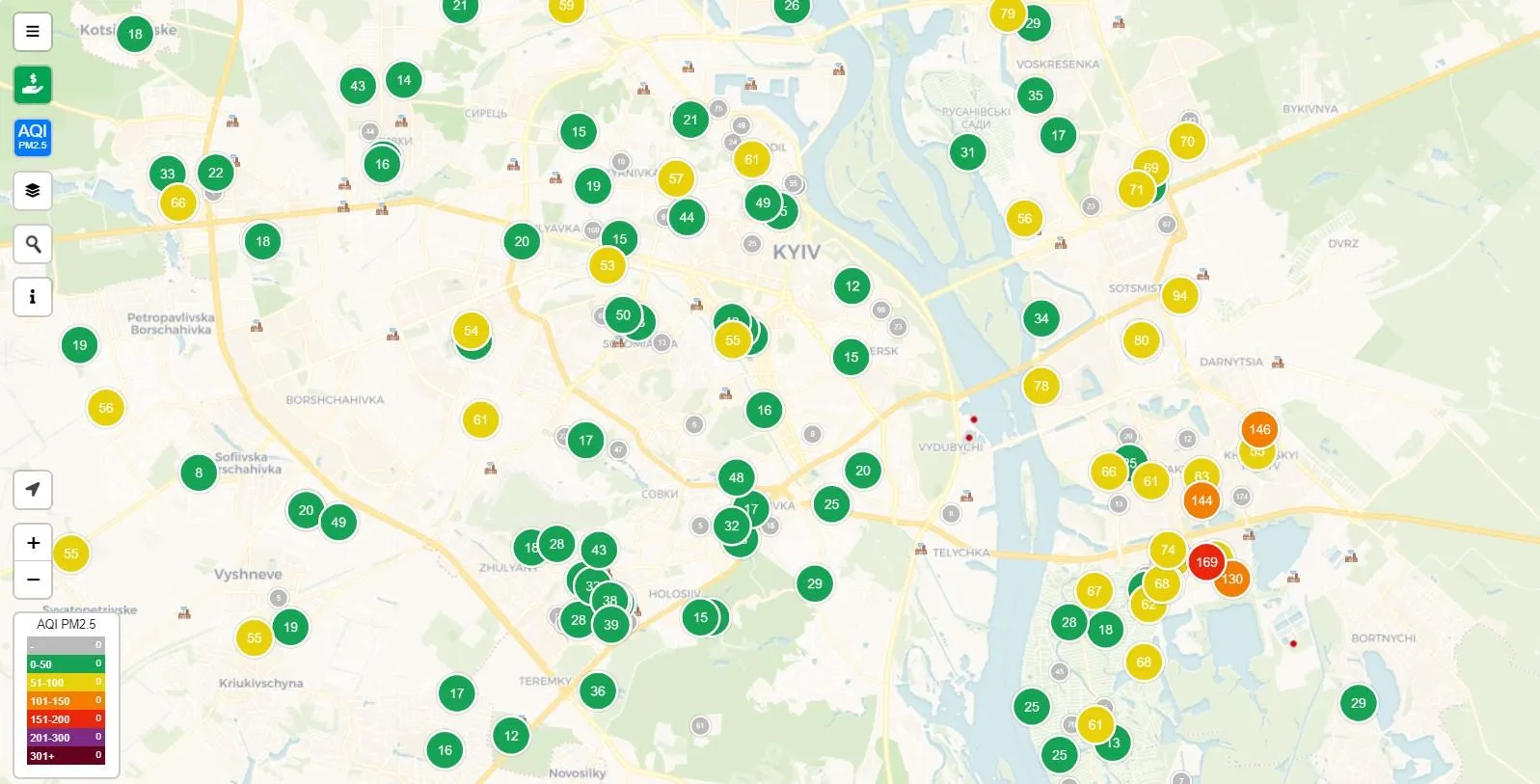 стан повітря у Києві стан повітря у Києві