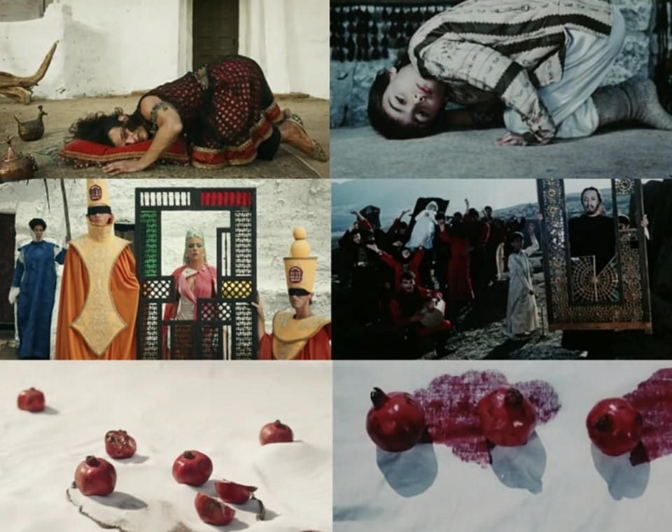 Подібні кадри з фільму Параджанова і кліпу Леді Гаги