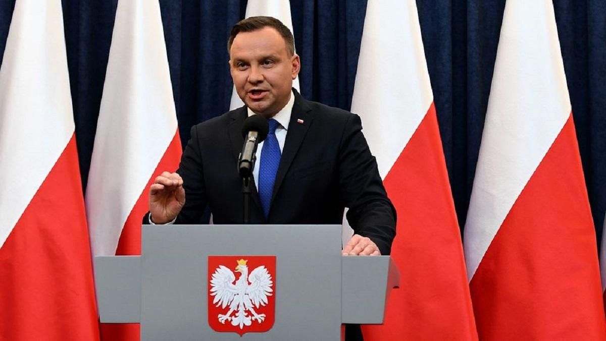 Президент Польщі Дуда в ООН закликав захищати Україну від Росії: заява