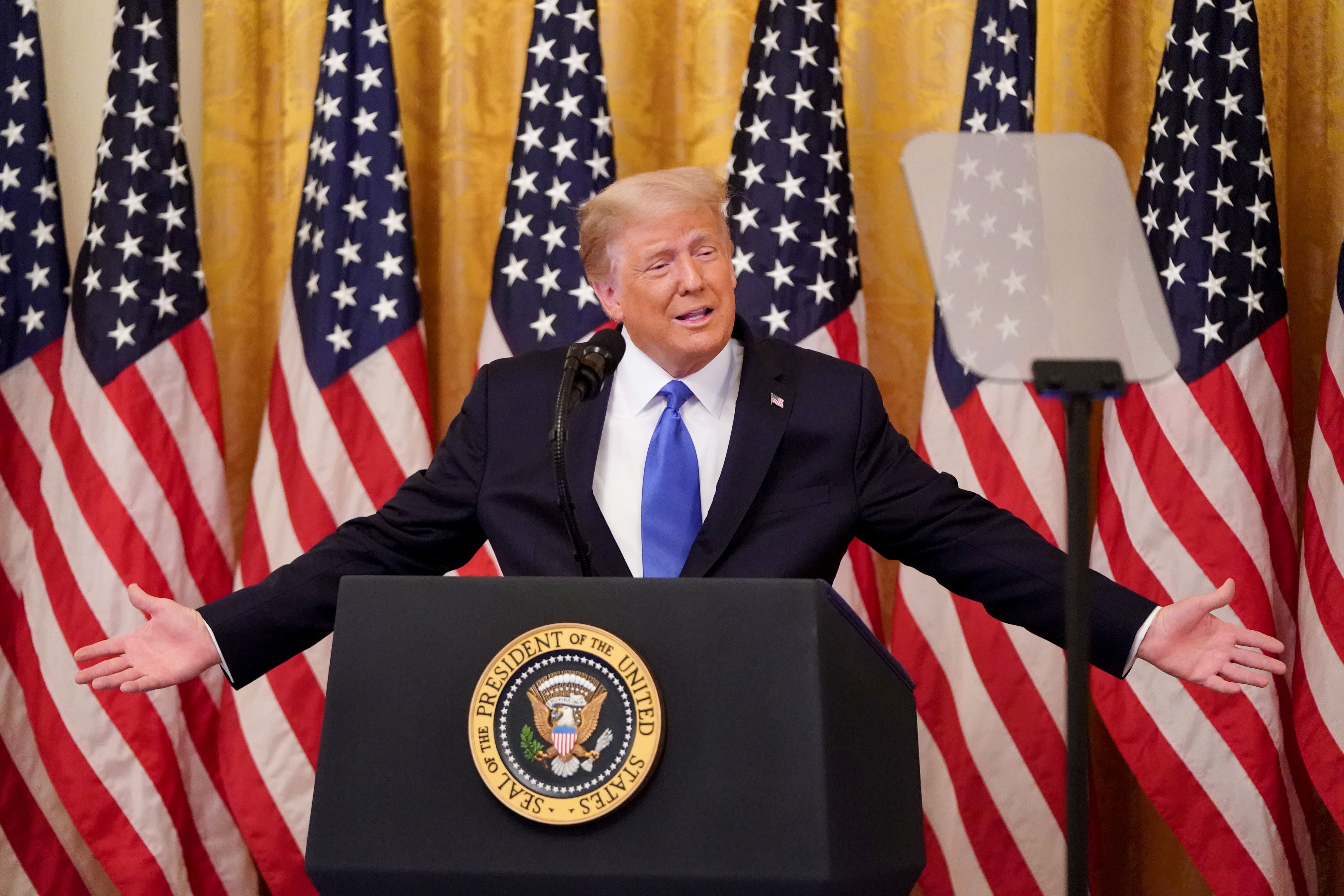 Трамп рассказал, передаст власть мирно, если проиграет на выборах Трамп рассказал, передаст власть мирно, если проиграет на выборах