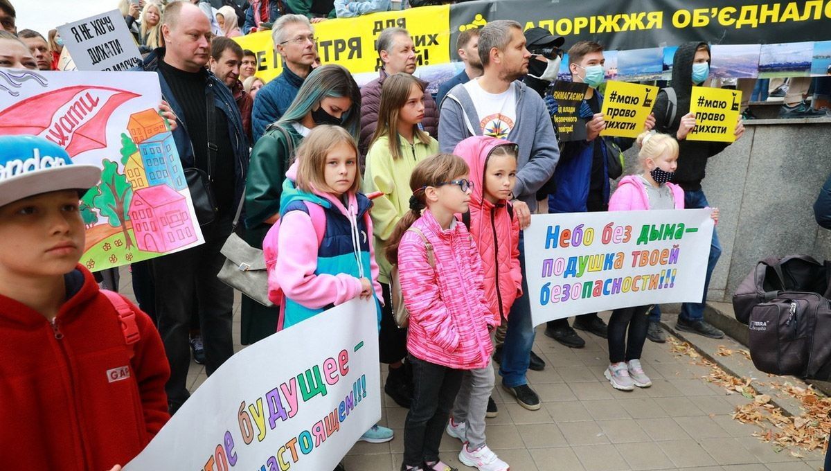 Экоактивисты в Запорожье не смогли объяснить, для чего собрались перед выборами