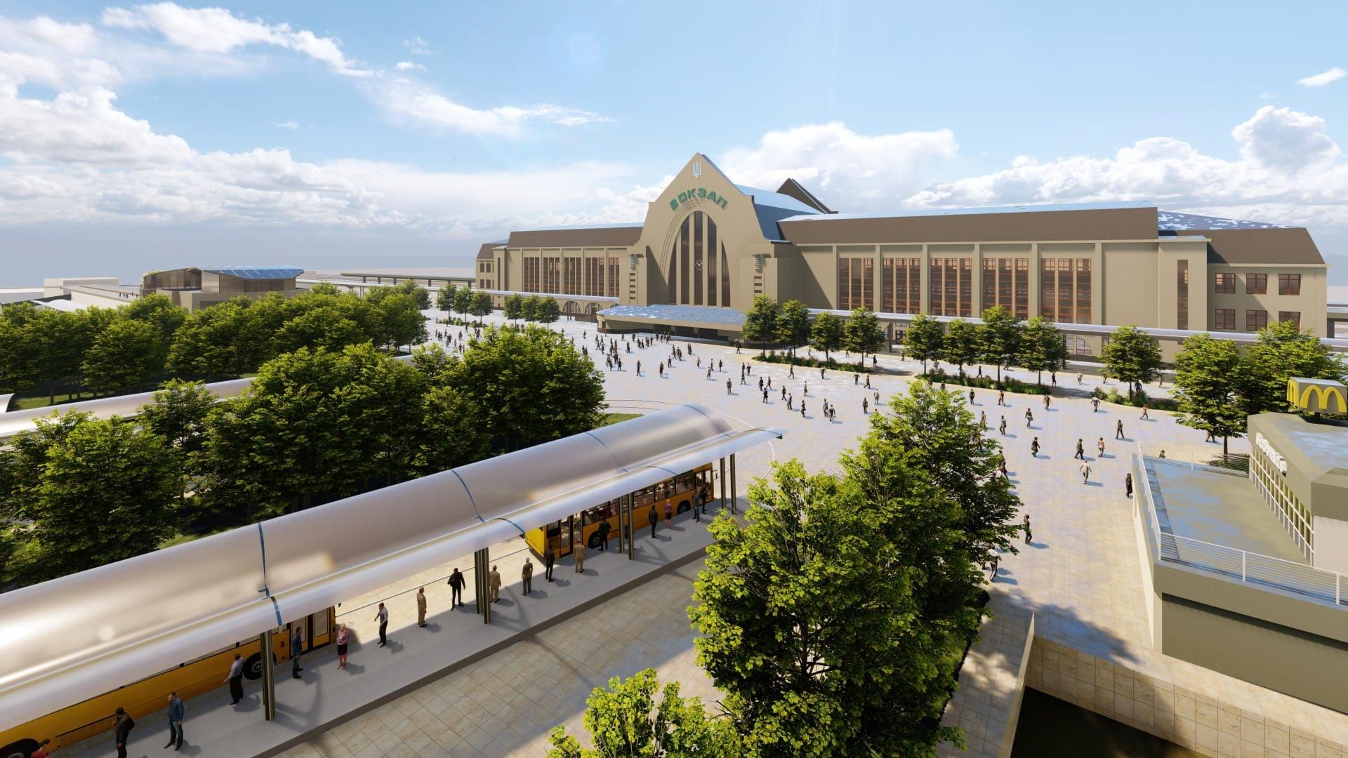 Не только во Львове: как может выглядеть обновленная Вокзальная площадь в Киеве – фото проекта Не только во Львове: как может выглядеть обновленная Вокзальная площадь в Киеве – фото проекта