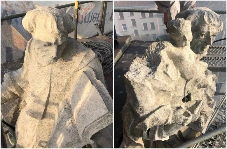 Скульптури на шпилях потребують особливої уваги / Фото ЛМР Скульптури на шпилях потребують особливої уваги / Фото ЛМР