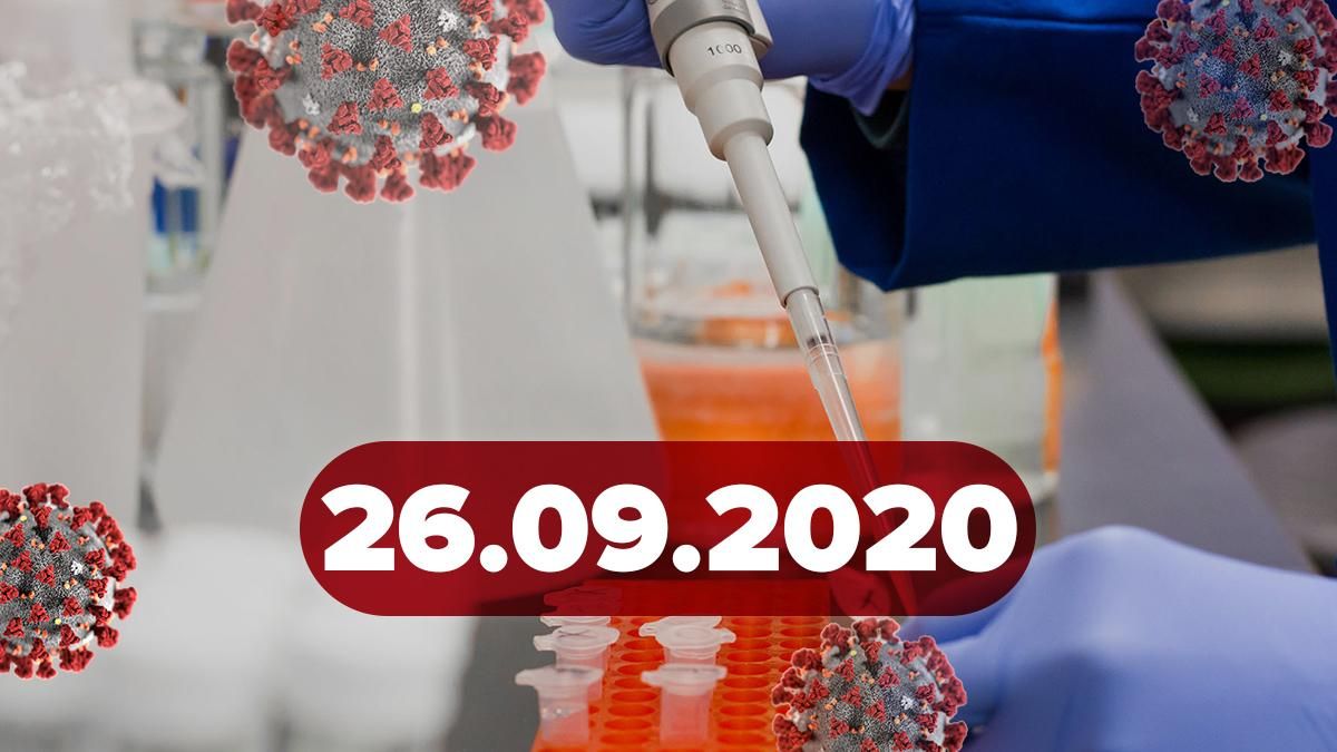 Коронавирус Украина, мир 26 сентября 2020: статистика, новости