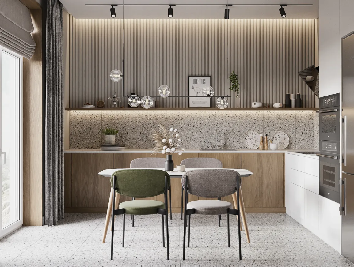 Встроенная кухня экономит место Встроенная кухня экономит место