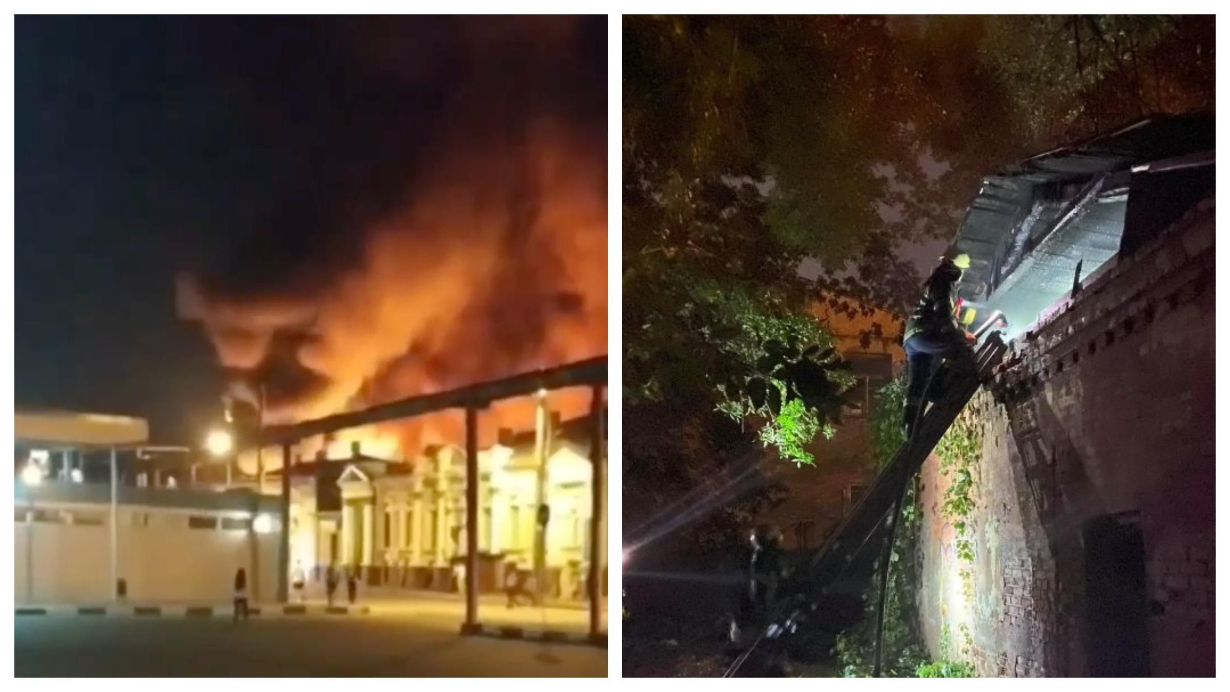 У центрі Харкова сталася масштабна пожежа: відео