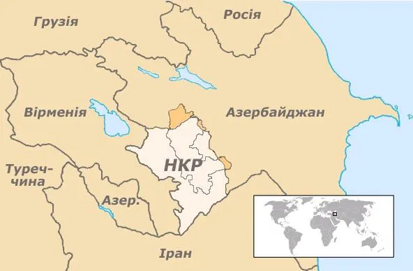 Нагірний Карабах, карта Нагірний Карабах, карта