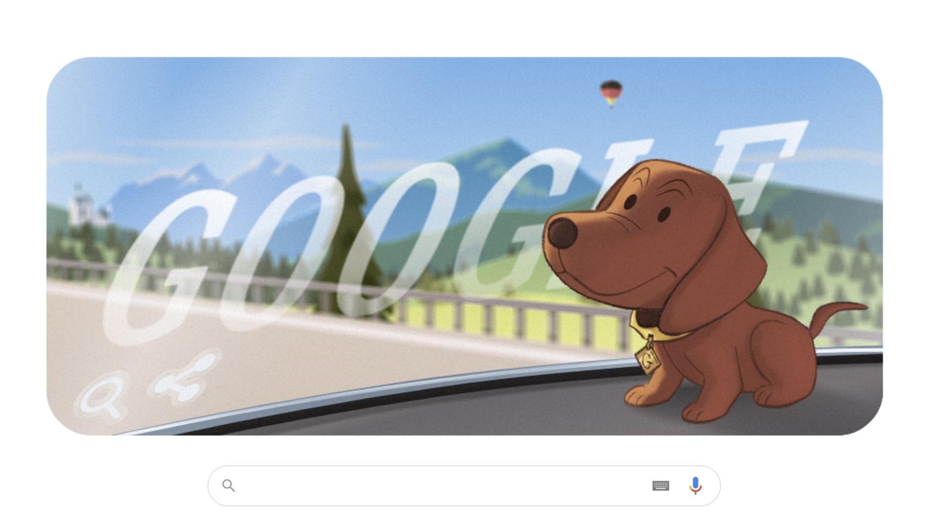 День фигурки кивающей таксы: новый забавный дудл от Google