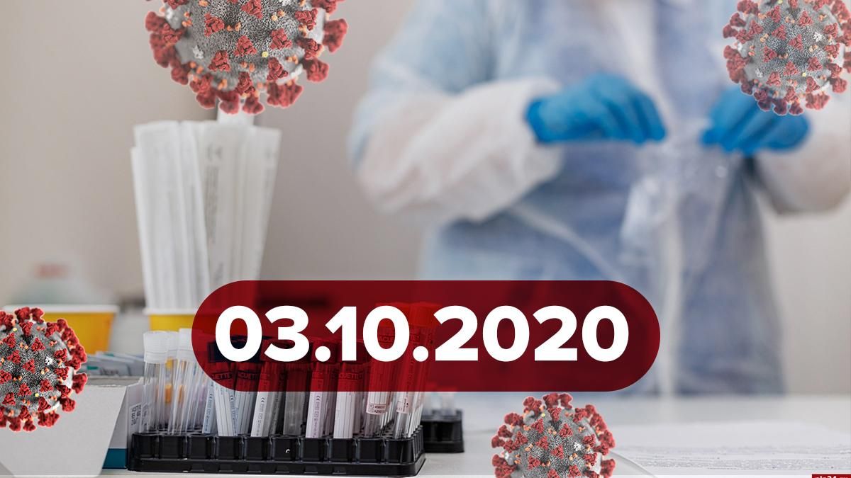 Коронавірус Україна, статистика 3 жовтня 2020: статистика, новини