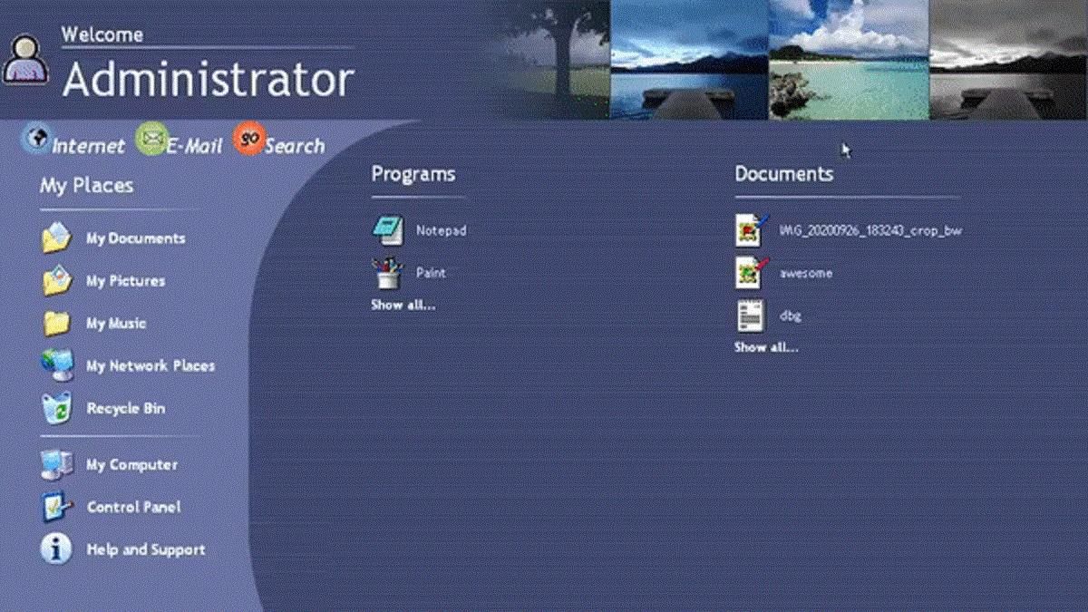Энтузиаст обнаружил отмененный дизайн Windows XP: известно как могло выглядеть меню "Пуск" Энтузиаст обнаружил отмененный дизайн Windows XP: известно как могло выглядеть меню "Пуск"