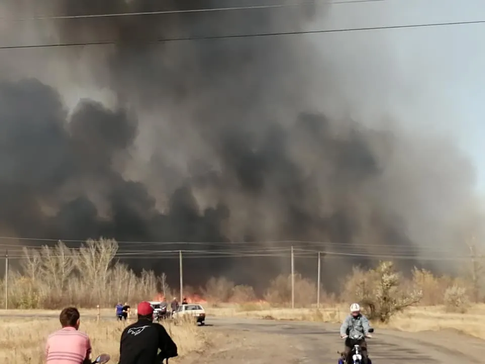 Пожежа біля Артема Луганщина