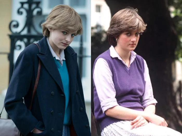 Принцеса Діана в серіалі та на архівних фото Принцеса Діана в серіалі та на архівних фото