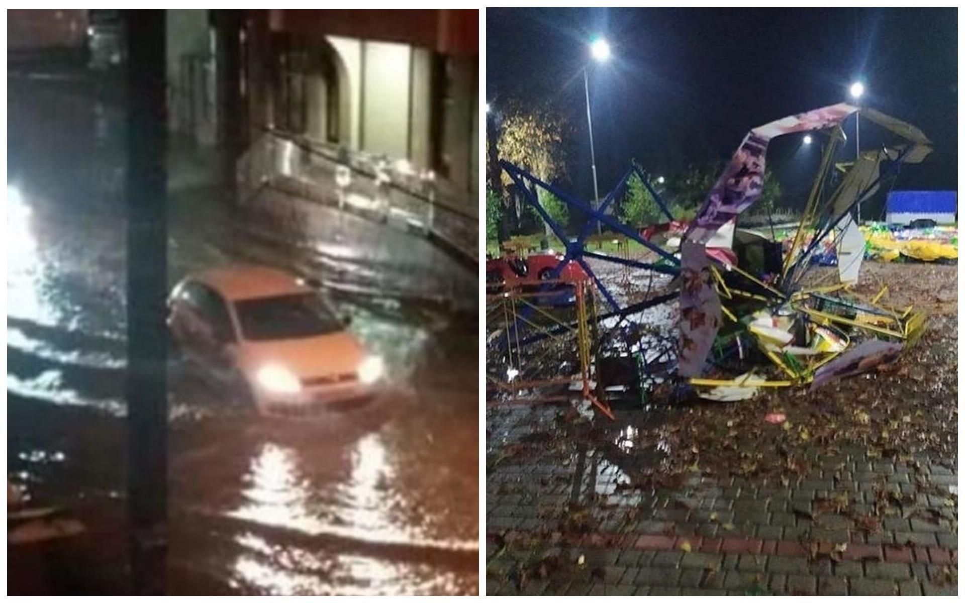 Хуст на Закарпатье накрыла непогода: улицы затопило, падали деревья - фото последствий