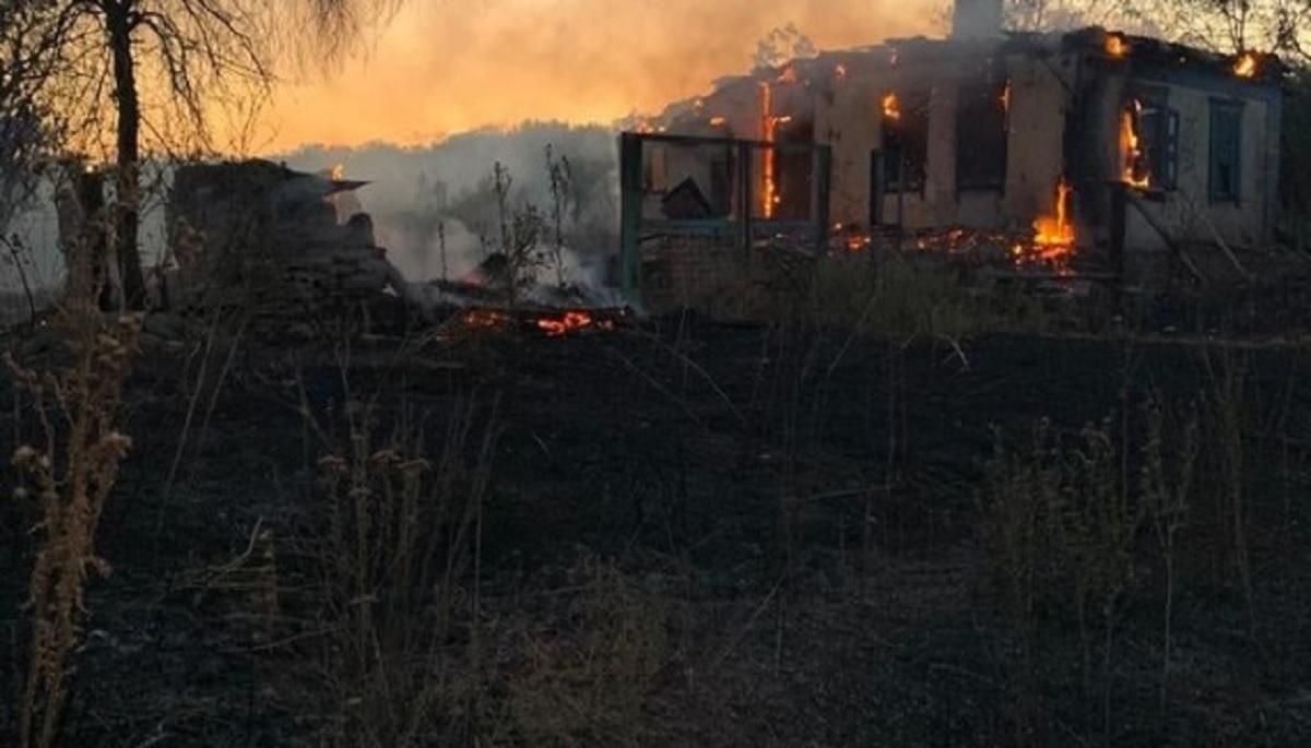 Украина сообщила ОБСЕ об умышленном поджоге оккупантами возле Попасной