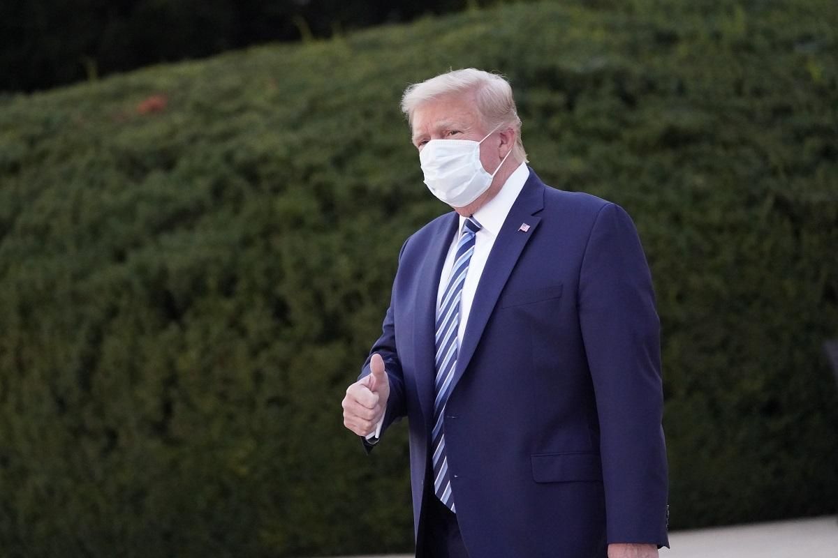 Трамп считает, что не заразен и собирается провести митинг 10 октября Трамп считает, что не заразен и собирается провести митинг 10 октября