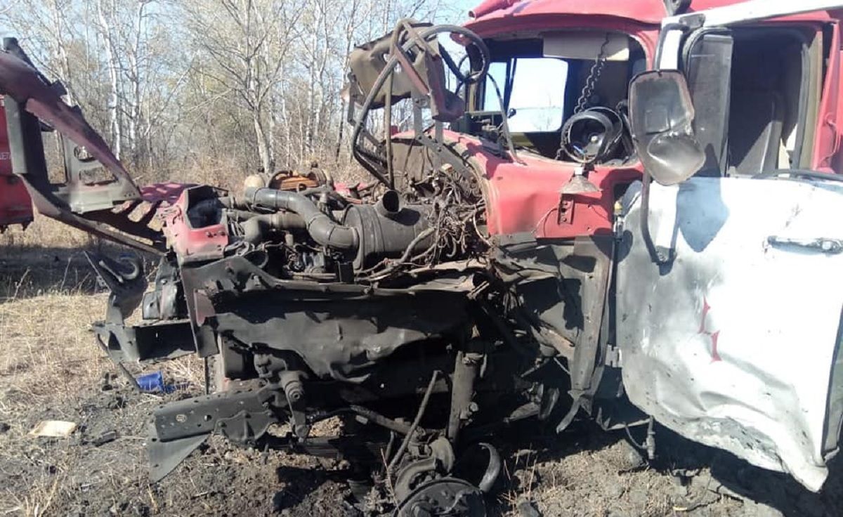 На Луганщине взорвалось пожарное авто: есть пострадавшие - фото
