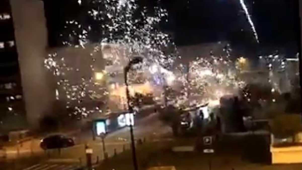 Неизвестные штурмовали отделение полиции под Парижем 10.10.2020: видео