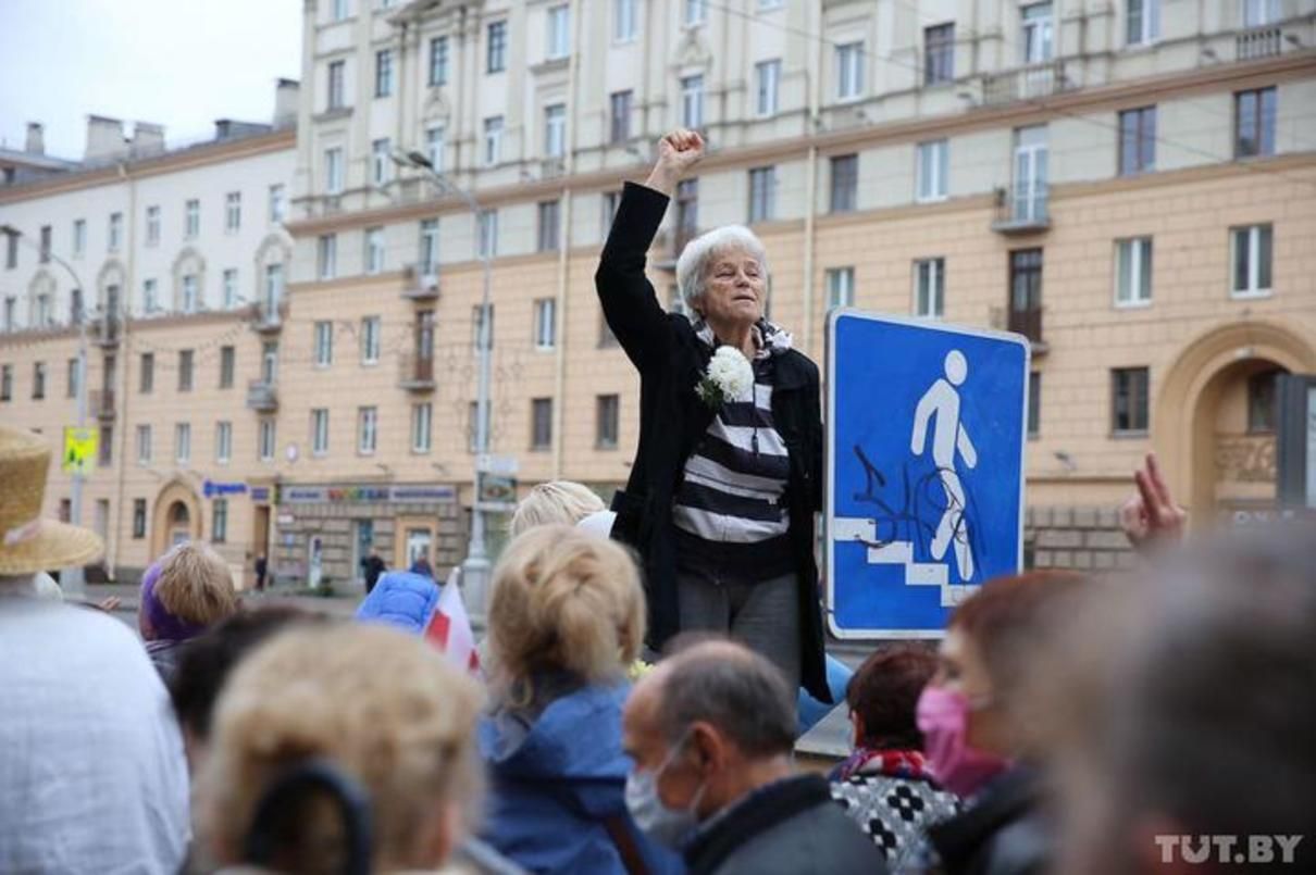 Режим переступив межу, – Тихановська про насилля під час акції пенсіонерів