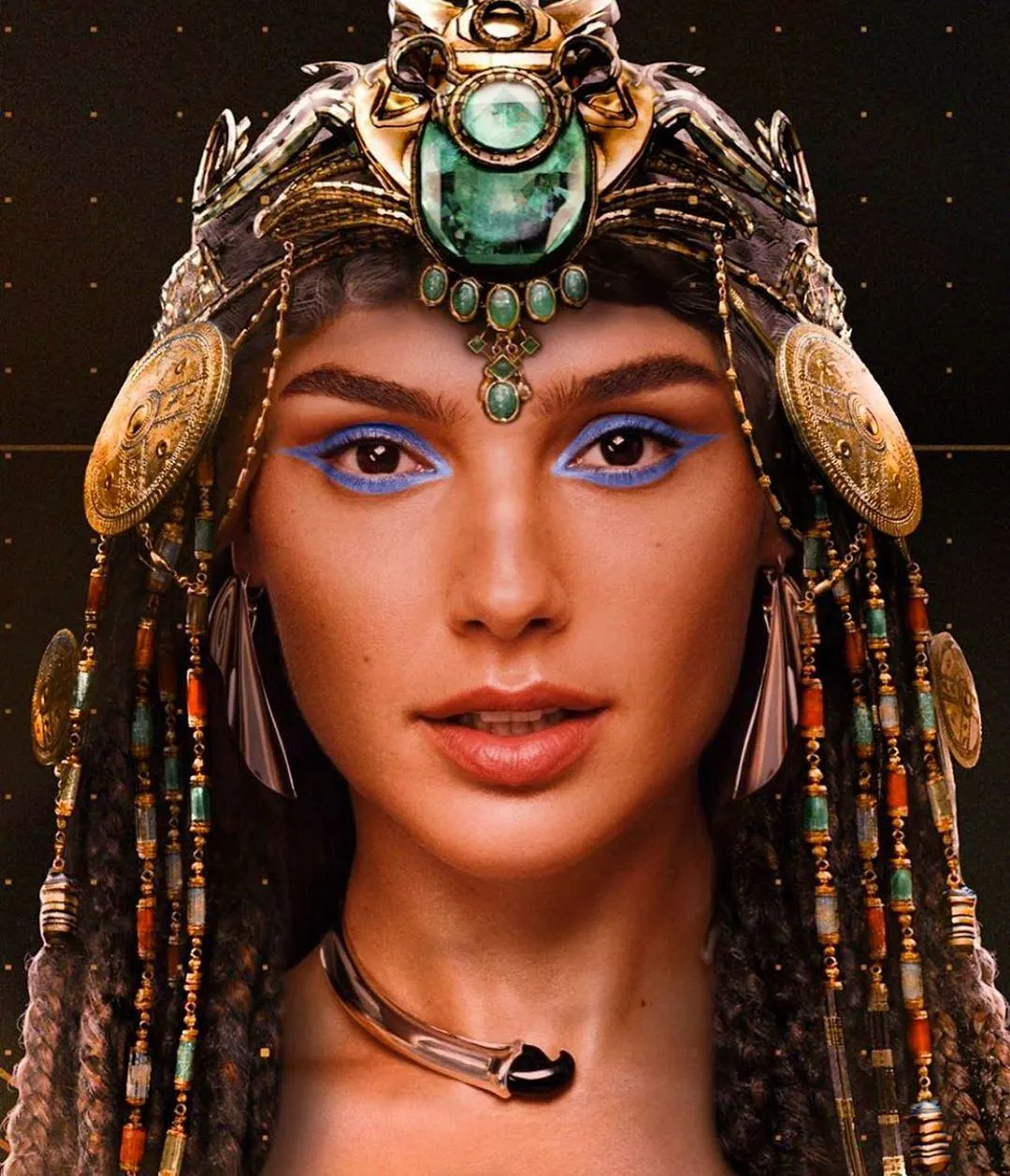 Актриса Галь Гадот в образі цариці Єгипту 