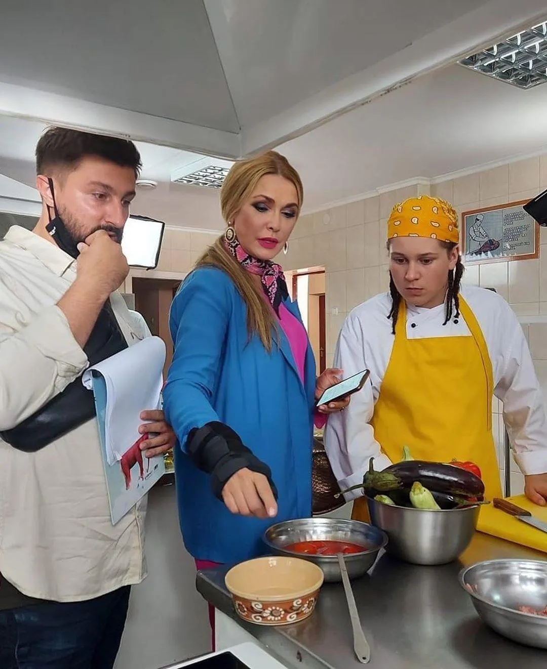 Ольга Сумська на зйомках серіалу Ольга Сумська на зйомках серіалу