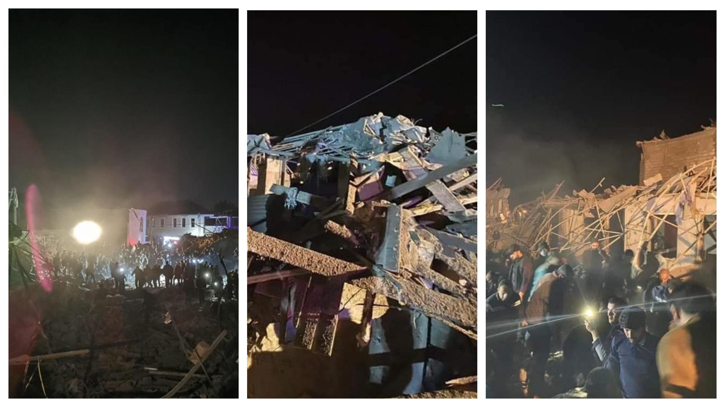 Жилые кварталы города в Азербайджане обстреляли ракетами фото, видео Жилые кварталы города в Азербайджане обстреляли ракетами фото, видео