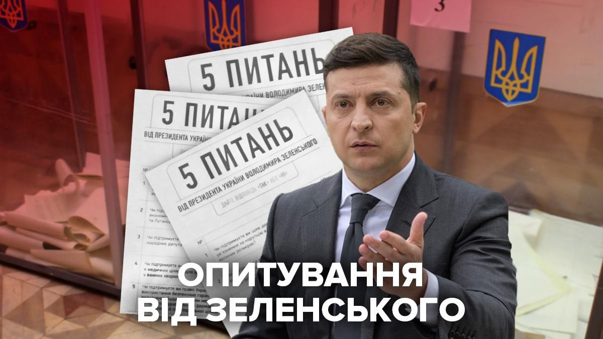 Опрос Зеленского на местных выборах 2020, 5 вопросов – фото и видео