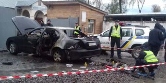 Неизвестные сожгли авто кандидата на должность Дрогобычской ОТГ: детали – фото