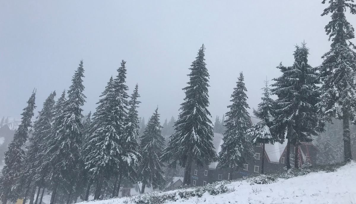 На Драгобрате намело 10 сантиметров снега - фото На Драгобрате намело 10 сантиметров снега - фото