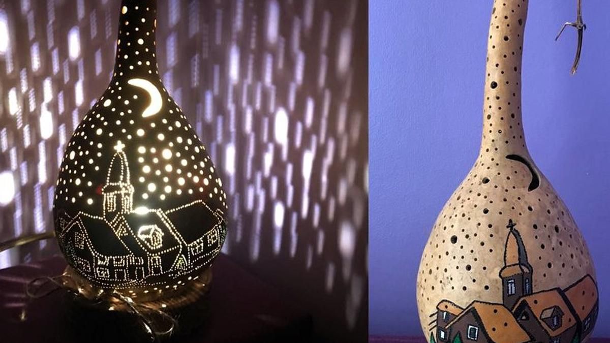 У столиці пара робить світильники із гарбузів У столиці пара робить світильники із гарбузів