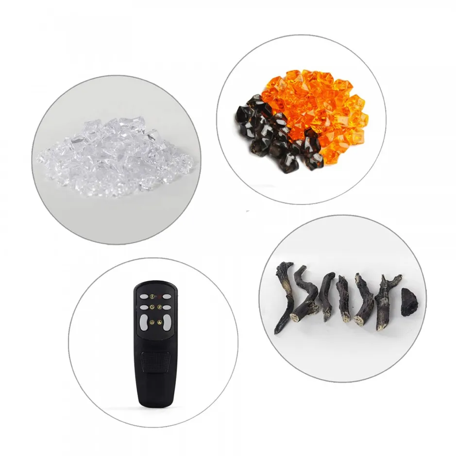 Комплектація електрокаміна серії Royal Shine Комплектація електрокаміна серії Royal Shine