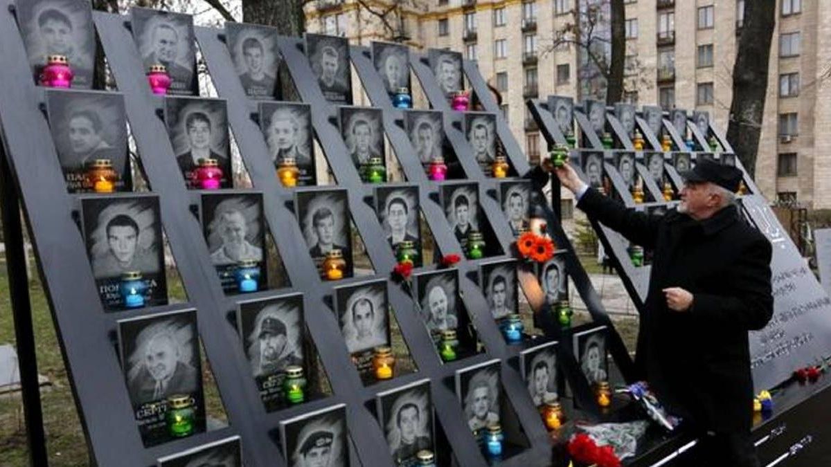 У Києві неадекват осквернив пам'ятник Героям Небесної сотні: відео У Києві неадекват осквернив пам'ятник Героям Небесної сотні: відео
